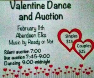 Valentine's Dance & Auction @ Aberdeen Elks  | Aberdeen | Washington | United States