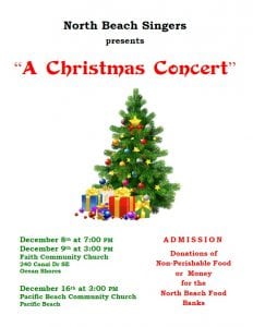 North Beach Singers Christmas Concert @ Faith Community Church | Ocean Shores | Washington | United States