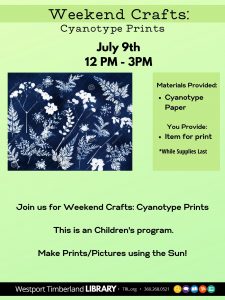 Weekend Crafts: Cyanotype Prints @ Westport Timberland Library